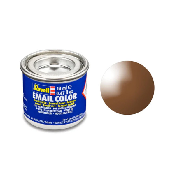 photo-Peinture émail - Brun brillant - RAL 8003 - Maquette - Modélisme - Revell - Pot 14ml