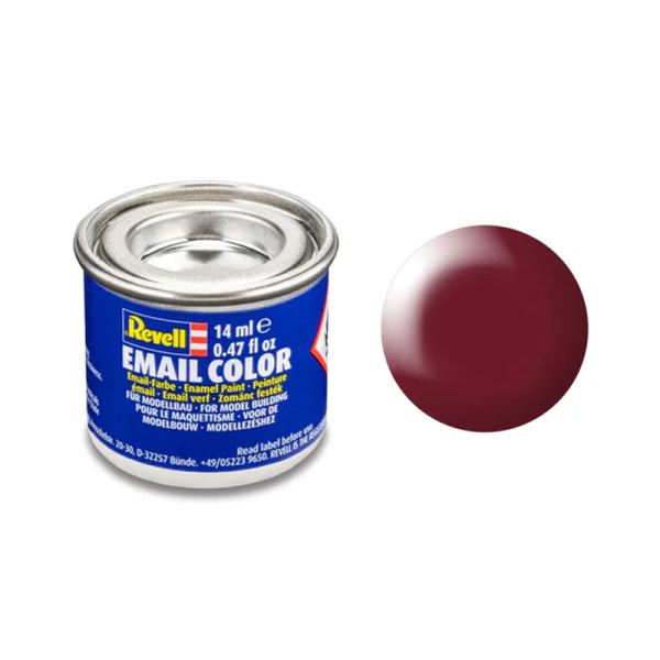 photo-Peinture émail - Bordeaux satiné - RAL 3004 - Maquette - Modélisme - Revell - Pot 14ml