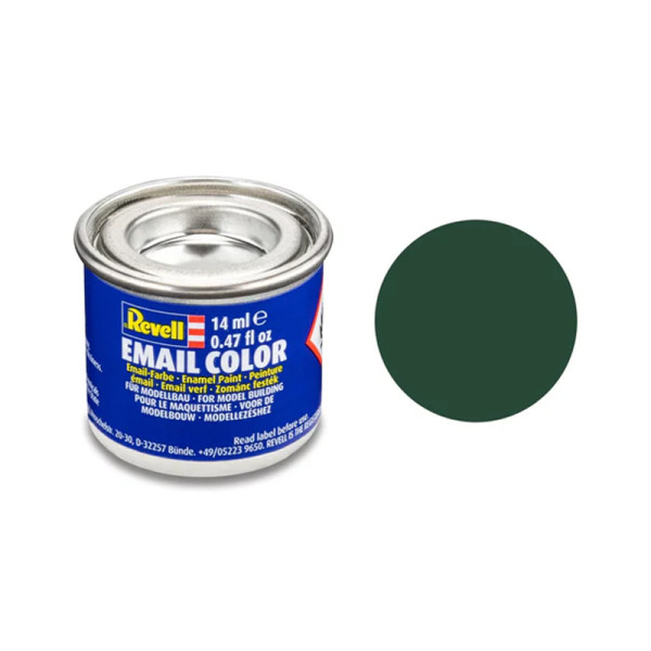 photo-Peinture émail - Vert foncé RAF mat - Maquette - Modélisme - Revell - Pot 14ml
