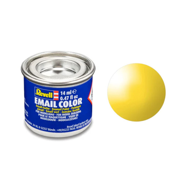 photo-Peinture émail - Jaune brillant - RAL 1018 - Maquette - Modélisme - Revell - Pot 14ml