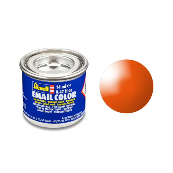 photo-Peinture émail - Orange brillant - RAL 2004 - Maquette - Modélisme - Revell - Pot 14ml