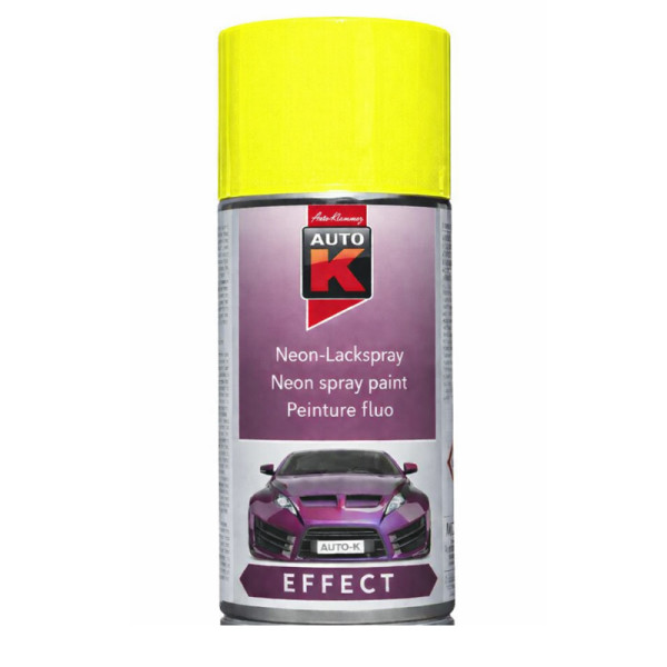 photo-Bombe de peinture - Jaune fluo - Carrosserie - Auto/Moto - Auto-K - 150ml