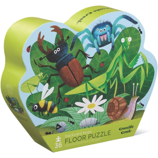 Puzzle - 36 pièces - Les insectes - Dès 3 ans - Crocodile Creek