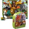 Puzzle - 36 pièces - Les amis de la jungle - Dès 3 ans - Lion, zèbre, éléphant - Crocodile Creek
