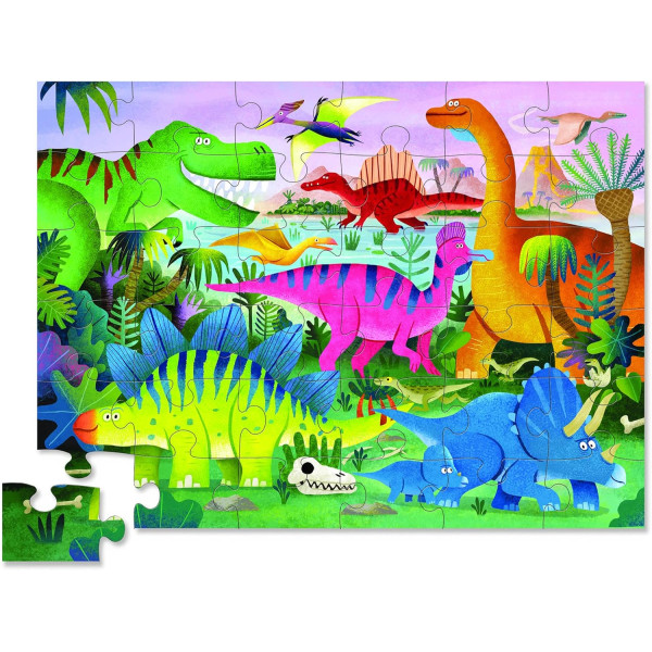 photo-Puzzle - 36 pièces - Le monde des dinosaures - Dès 3 ans - Crocodile Creek