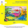Puzzle - 36 pièces - Le monde des dinosaures - Dès 3 ans - Crocodile Creek