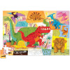photo-Puzzle - 50 pièces - Le monde des dinosaures - Dès 4 ans - Boîte en métal - Crocodile Creek