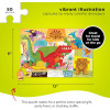 Puzzle - 50 pièces - Le monde des dinosaures - Dès 4 ans - Boîte en métal - Crocodile Creek