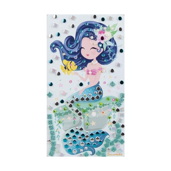 Jeu créatif - Mosaïques à coller - 3 tableaux sirènes - Dès 5 ans - Loisirs créatifs
