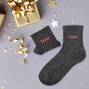 Chaussettes - Femme - Noir avec paillettes - Tana - Taille 36/42 - Humour - Cadeau