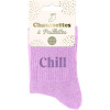 photo-Chaussettes - Femme - Rose avec paillettes - Chill - Taille 36/42 - Humour - Cadeau