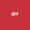 Chaussettes - Femme - Rouge avec paillettes - BFF - Taille 36/42 - Humour - Cadeau