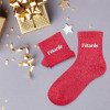 Chaussettes - Femme - Rouge avec paillettes - Fêtarde - Taille 36/42 - Humour - Cadeau