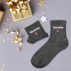 Chaussettes - Femme - Noir avec paillettes - Starlette - Taille 36/42 - Humour - Cadeau