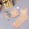 Chaussettes - Femme - Orange avec paillettes - Meilleures amies - Taille 36/42 - Humour - Cadeau