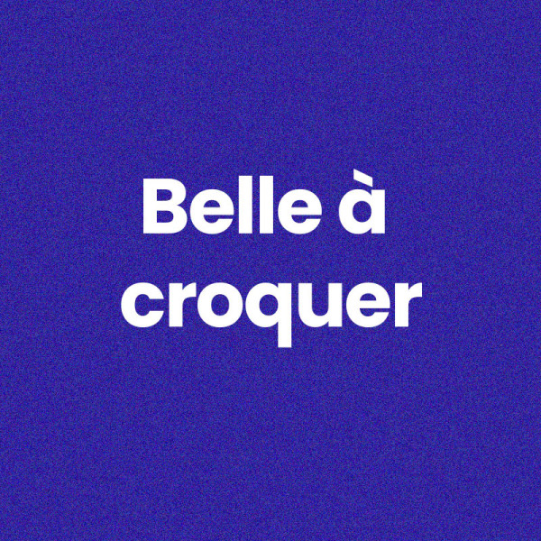 Chaussettes - Femme - Bleu avec paillettes - Belle à croquer - Taille 36/42 - Humour - Cadeau