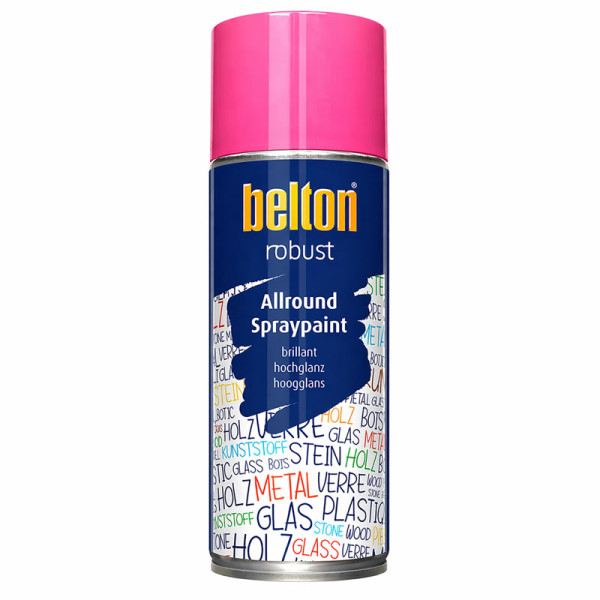 photo-Bombe de peinture - Rose - Brillant - Résistant - Belton Robust - 400ml