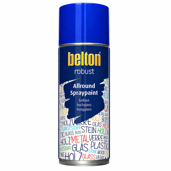 photo-Bombe de peinture - Bleu Chagall - Brillant - Résistant - Belton Robust - 400ml