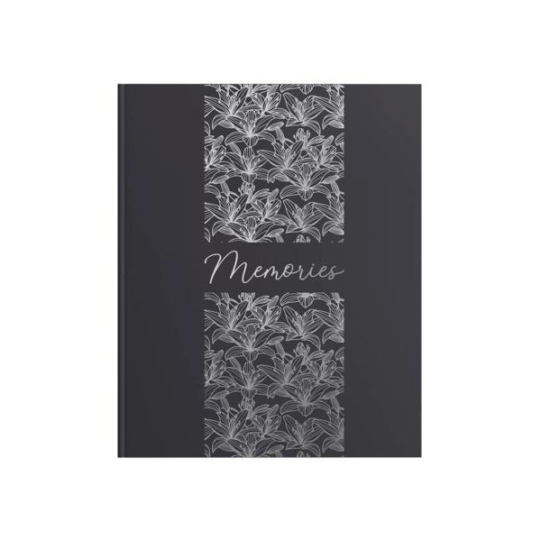 photo-Livre d'or - 27x22cm - Grand format - Couverture rigide noir - 100 pages blanches - Exacompta