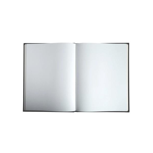 Livre d'or - 27x22cm - Grand format - Couverture rigide noir - 100 pages blanches - Exacompta