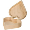 photo-Boîte cœur en bois - A décorer et personnaliser - 17x16x6cm - Loisirs créatifs