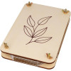 photo-Herbier en bois - A décorer et personnaliser - 21x14,5x4,5cm - Loisirs créatifs
