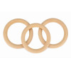 photo-Anneaux en bois - A décorer et personnaliser - 7cm diamètre - 3 pièces - Loisirs créatifs