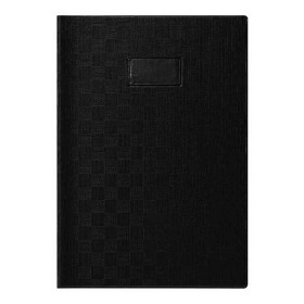 photo-Protège-cahier - Noir - A4 - 21x29,7cm - Plastique souple - Porte-étiquette