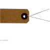 Etiquettes américaines - Kraft + fil métal - 2x4cm - 50 pièces - Cadeaux - Loisirs créatifs