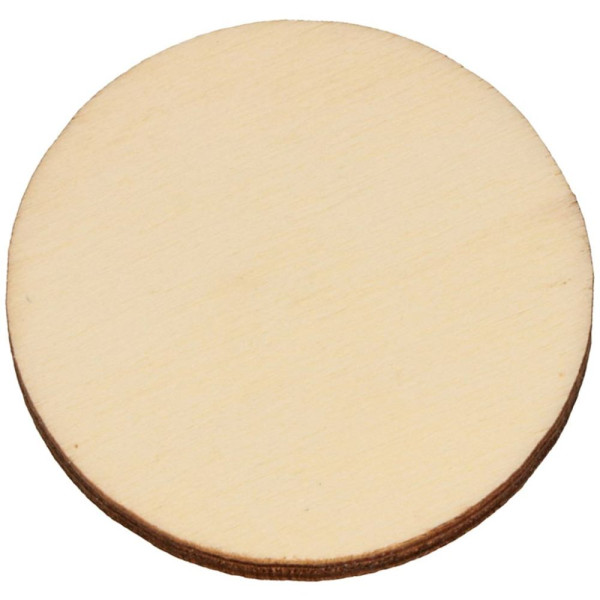 Magnets en bois - A décorer - 4,5cm diamètre - 10 pièces - Loisirs créatifs - Artemio