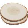 photo-Disques de bois - Rondins - 17 à 20 cm - A décorer - 2 pièces - Loisirs créatifs - Artemio