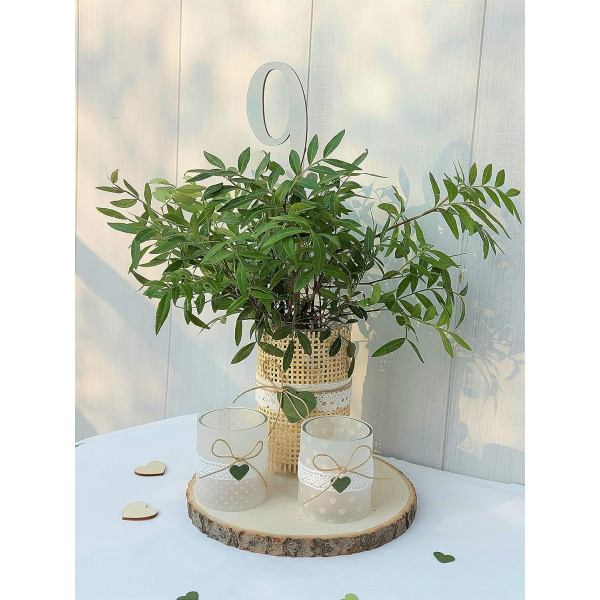 Disques de bois - Rondins - 17 à 20 cm - A décorer - 2 pièces - Loisirs créatifs - Artemio