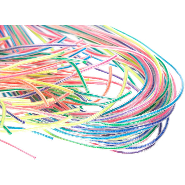 Fils pour scoubidous - Couleurs assorties - Plastique - 30 fils de 80cm - Artemio