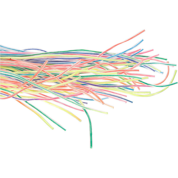 Fils pour scoubidous - Couleurs assorties - Plastique - 30 fils de 80cm - Artemio