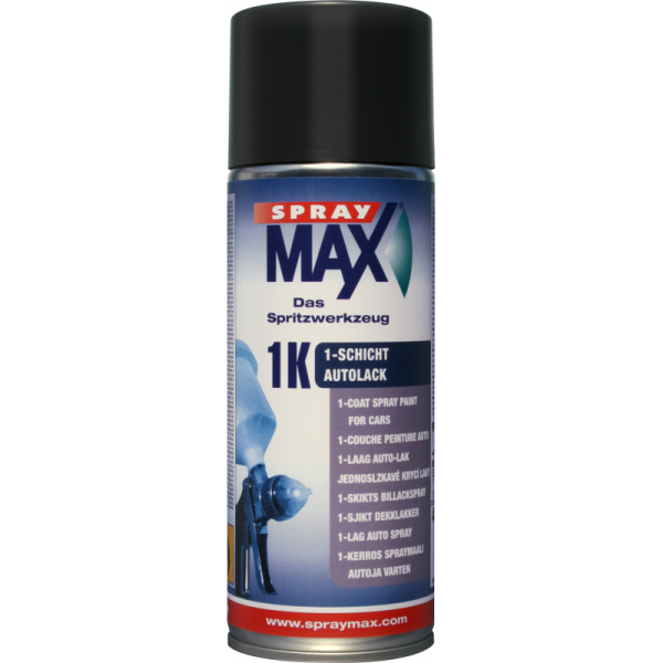 photo-Bombe de peinture - Noir - RAL 9005 - Mat - Carrosserie - Auto/Moto - SprayMax - 400ml