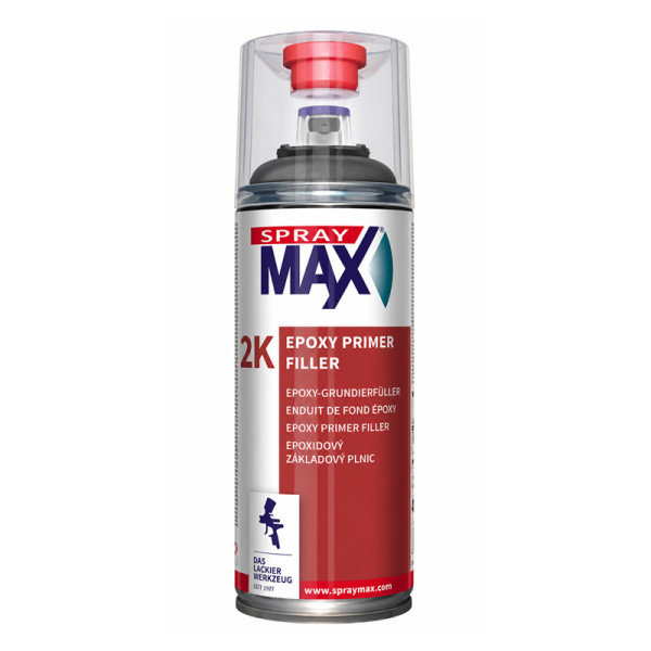photo-Apprêt - Primaire d'accroche à base d'Epoxy - Noir - Mat - SprayMax 2K - 400ml