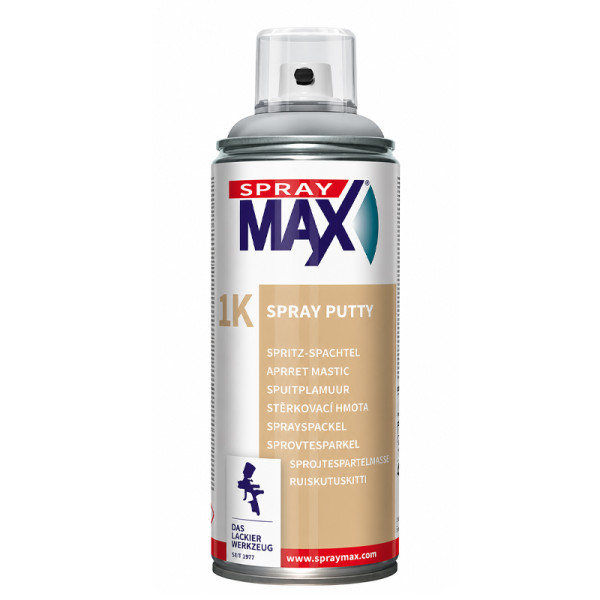 photo-Apprêt - Primaire d'accroche mastic - Gris - Ponçage facile - SprayMax 1K - 400ml