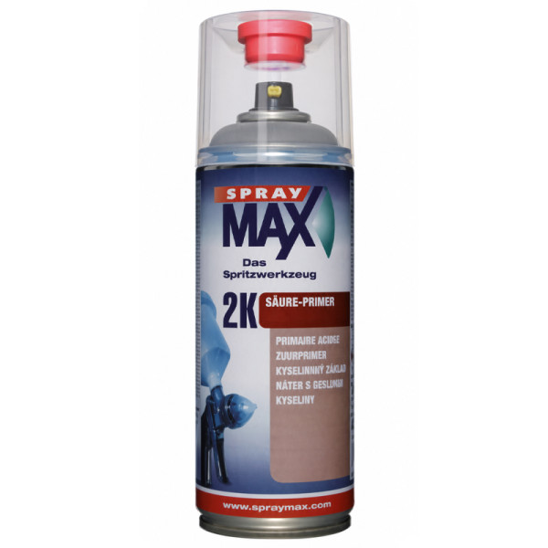 photo-Apprêt - Primaire réactif bi-composants - Gris olive - Anticorrosion - SprayMax 2K - 400ml