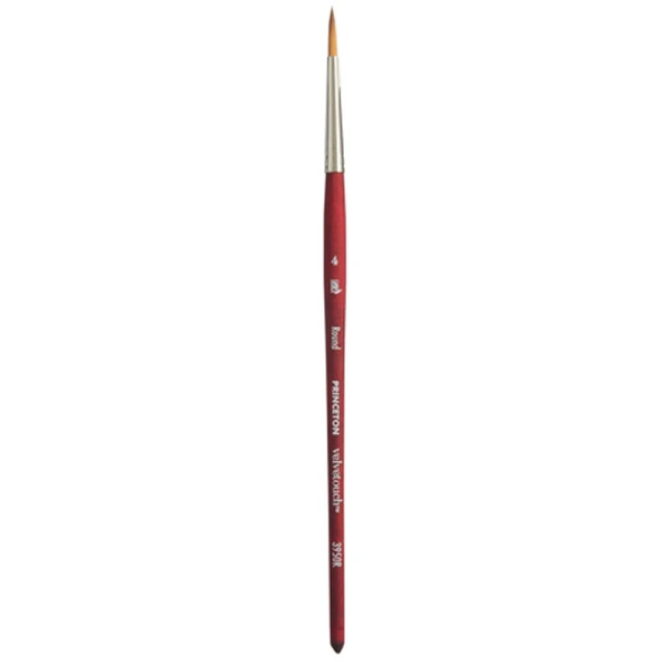 photo-Pinceau - Rond - Aquarelle - N°4 - Synthétique - Princeton - Velvetouch - Série 3950R