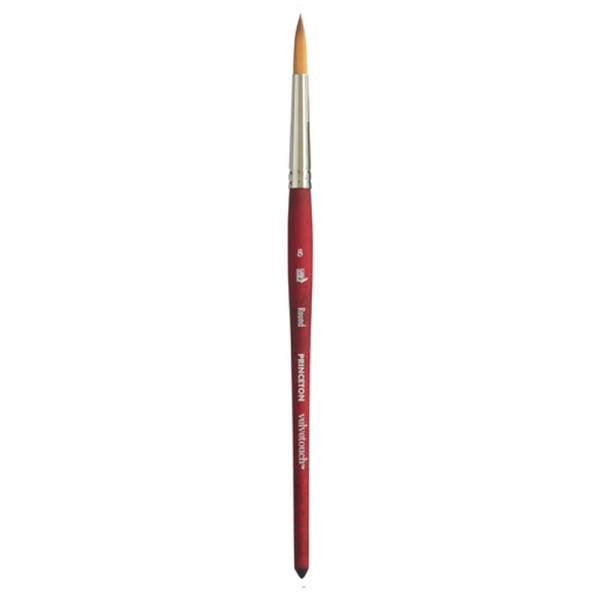 photo-Pinceau - Rond - Aquarelle - N°8 - Synthétique - Princeton - Velvetouch - Série 3950R