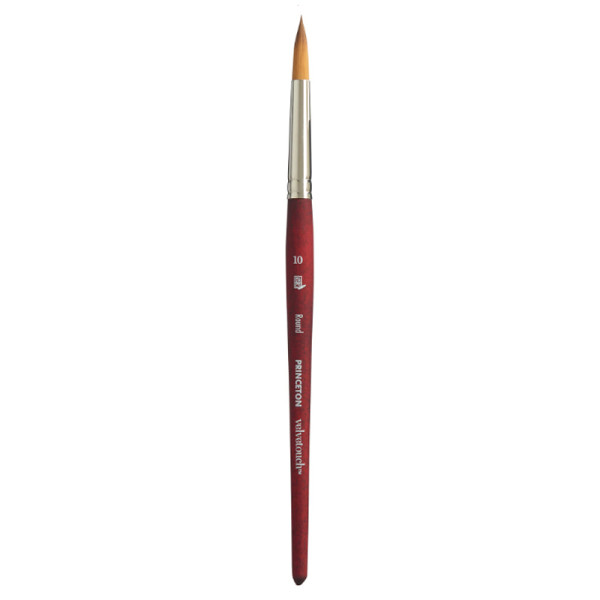 photo-Pinceau - Rond - Aquarelle - N°10 - Synthétique - Princeton - Velvetouch - Série 3950R