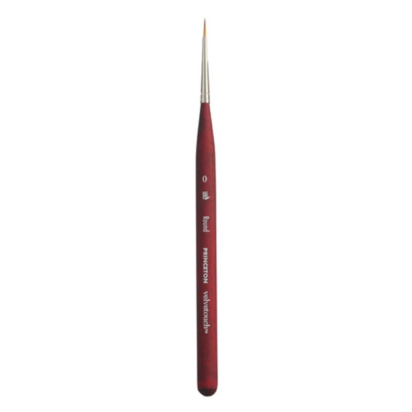 photo-Pinceau - Mini Rond - Toutes techniques - N°0 - Synthétique - Princeton - Velvetouch - Série 3950MR