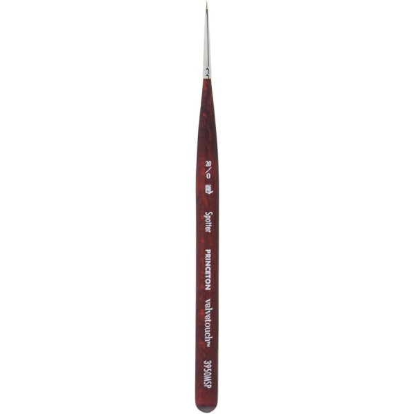 photo-Pinceau - Traceur extra-court - Toutes techniques - N°20/0 - Synthétique - Princeton - Velvetouch - Série 3950MSP