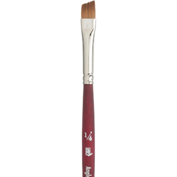 Pinceau - Biseauté - Toutes techniques - N°1/4 - Synthétique - Princeton - Velvetouch - Série 3950AS