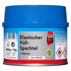 photo-Mastic de remplissage élastique - Bi-composant - Durcisseur inclus - Auto-K - 500g