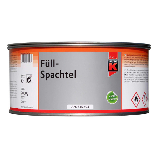 photo-Mastic de rebouchage - Remplissage - Bi-composant - Auto-K - 2kg