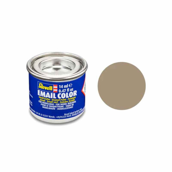 photo-Peinture émail - Beige mat - RAL 1019 - Maquette - Modélisme - Revell - Pot 14ml
