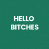 Chaussettes - Femme - Vert avec paillettes - Hello Bitches - Taille 36/42 - Humour - Cadeau