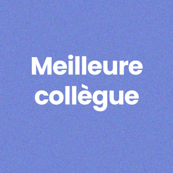 Chaussettes - Femme - Bleu avec paillettes - Meilleure collègue - Taille 36/42 - Humour - Cadeau