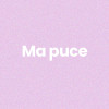 Chaussettes - Femme - Violet avec paillettes - Ma puce - Taille 36/42 - Humour - Cadeau
